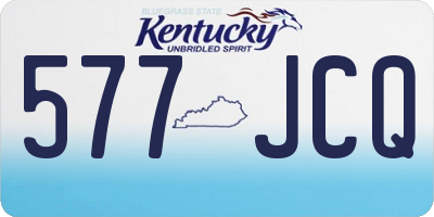 KY license plate 577JCQ