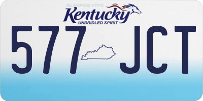 KY license plate 577JCT