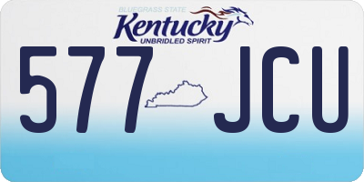 KY license plate 577JCU