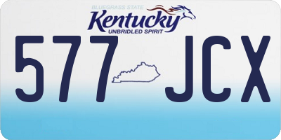 KY license plate 577JCX