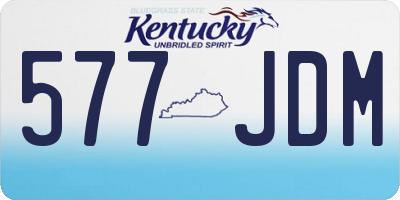 KY license plate 577JDM