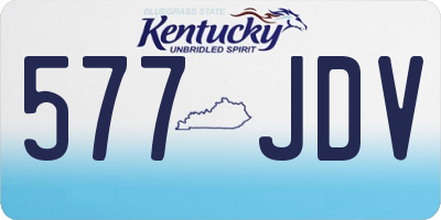 KY license plate 577JDV