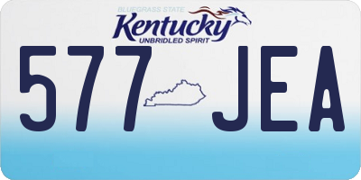 KY license plate 577JEA