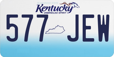 KY license plate 577JEW