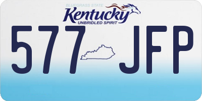 KY license plate 577JFP