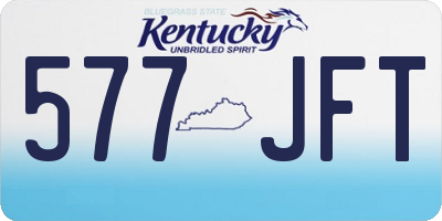 KY license plate 577JFT