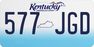 KY license plate 577JGD