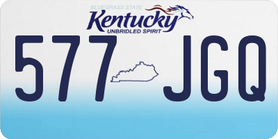 KY license plate 577JGQ