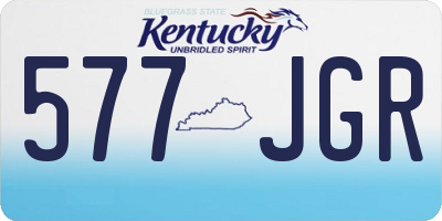 KY license plate 577JGR