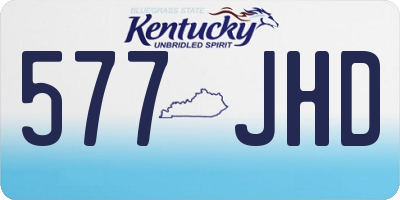 KY license plate 577JHD