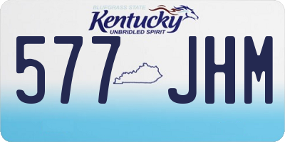 KY license plate 577JHM
