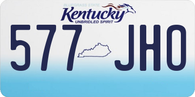 KY license plate 577JHO