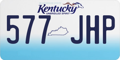 KY license plate 577JHP