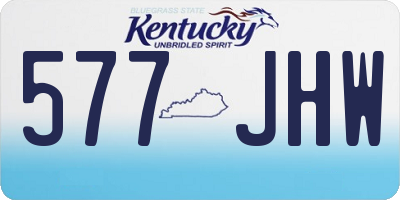 KY license plate 577JHW