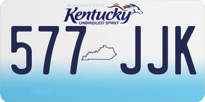 KY license plate 577JJK