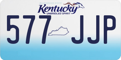 KY license plate 577JJP