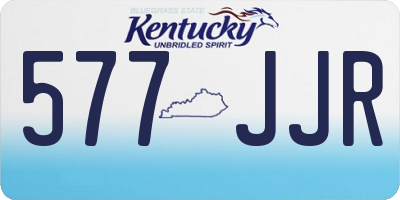 KY license plate 577JJR