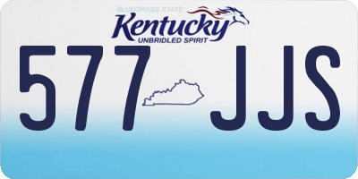 KY license plate 577JJS