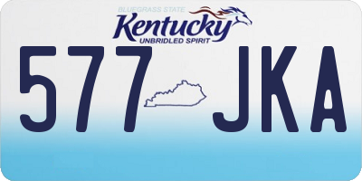 KY license plate 577JKA