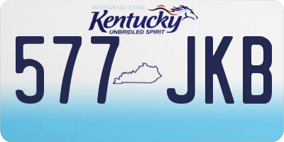 KY license plate 577JKB