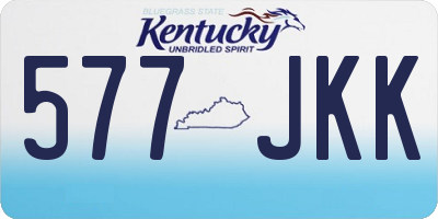 KY license plate 577JKK