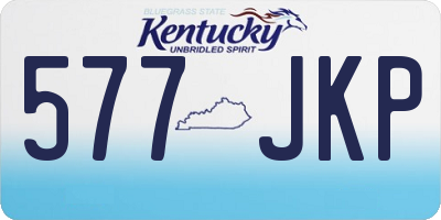 KY license plate 577JKP