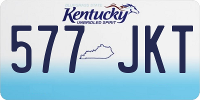 KY license plate 577JKT