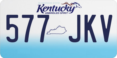 KY license plate 577JKV