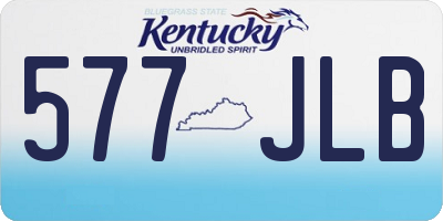 KY license plate 577JLB