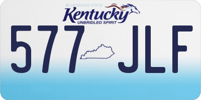 KY license plate 577JLF