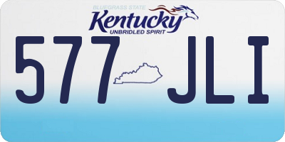 KY license plate 577JLI