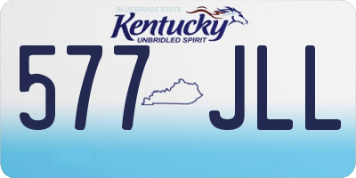 KY license plate 577JLL