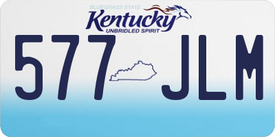 KY license plate 577JLM