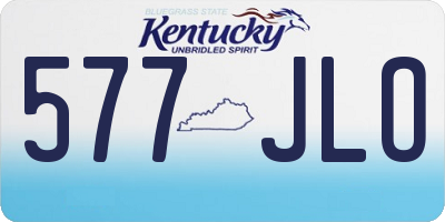 KY license plate 577JLO