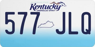 KY license plate 577JLQ