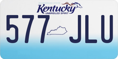 KY license plate 577JLU