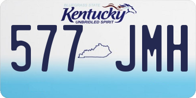 KY license plate 577JMH