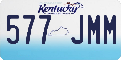 KY license plate 577JMM