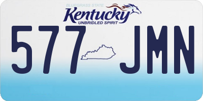 KY license plate 577JMN