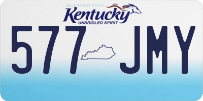 KY license plate 577JMY