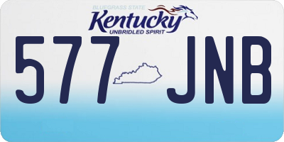 KY license plate 577JNB