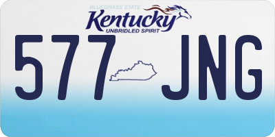 KY license plate 577JNG