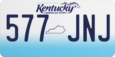 KY license plate 577JNJ