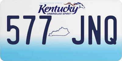 KY license plate 577JNQ