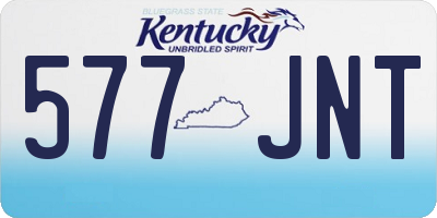 KY license plate 577JNT