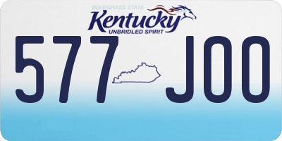 KY license plate 577JOO