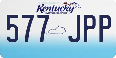 KY license plate 577JPP