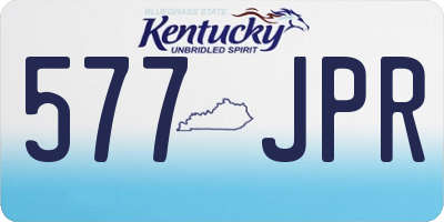 KY license plate 577JPR