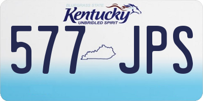 KY license plate 577JPS