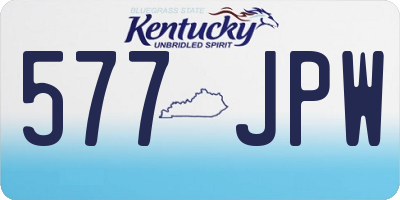 KY license plate 577JPW